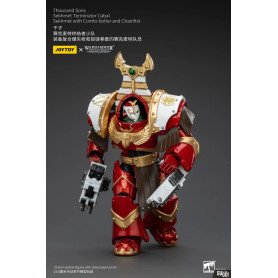 JoyToy Space Marine - Mille figli Sekhmet Terminator Cabal - Sekhmet con mitragliatrice e pugno a catena - L'Eresia di Horus