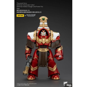 JoyToy Space Marine - Mille figli Sekhmet Terminator Cabal - Sekhmet con caricatore Volkite e pugno di potere