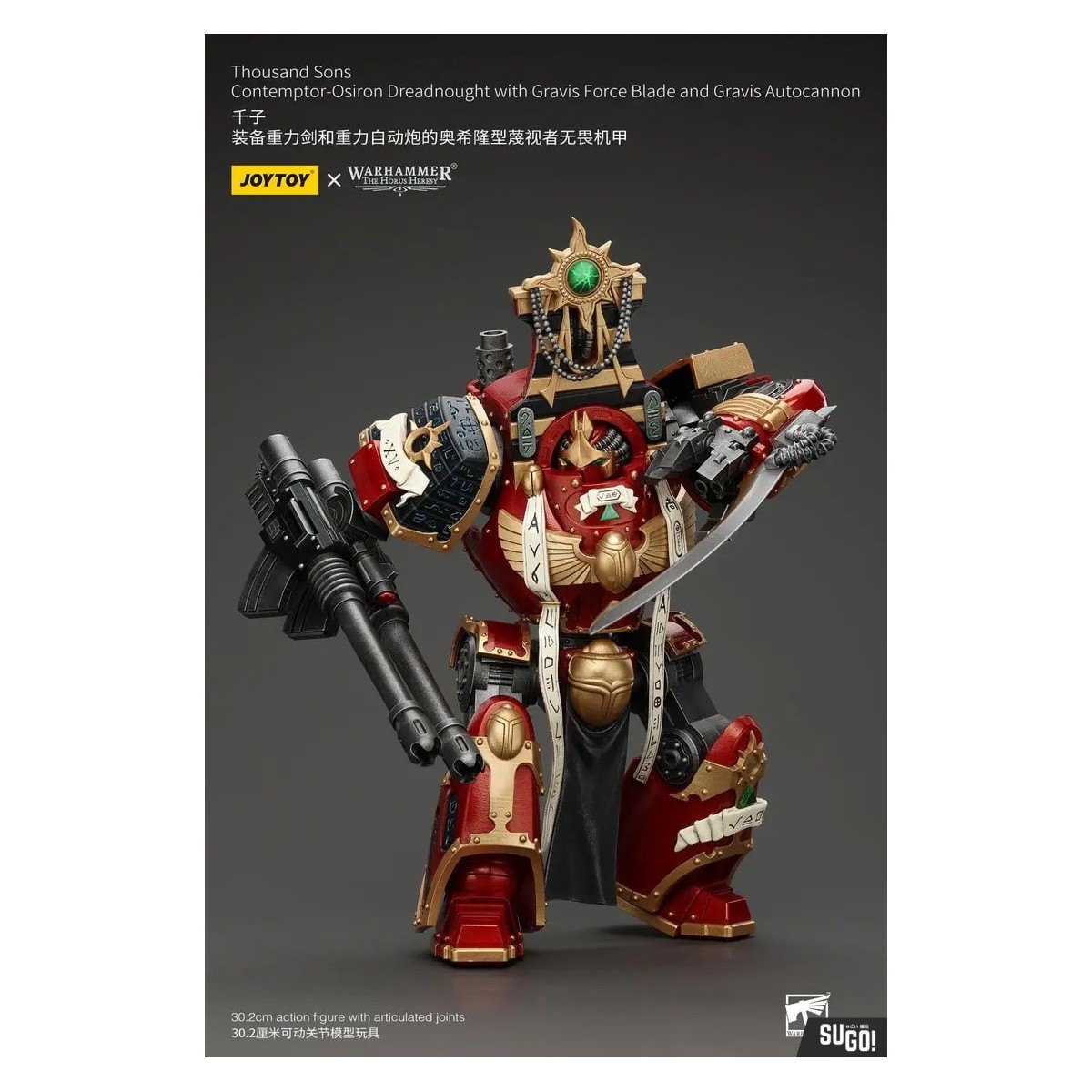 JoyToy Space Marines - Thousand sons - Contemptor-Osiron Dreadnought con Gravis Force Blade e Gravis Autocannon