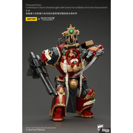 JoyToy Space Marines - Thousand sons - Contemptor-Osiron Dreadnought con Gravis Force Blade e Gravis Autocannon
