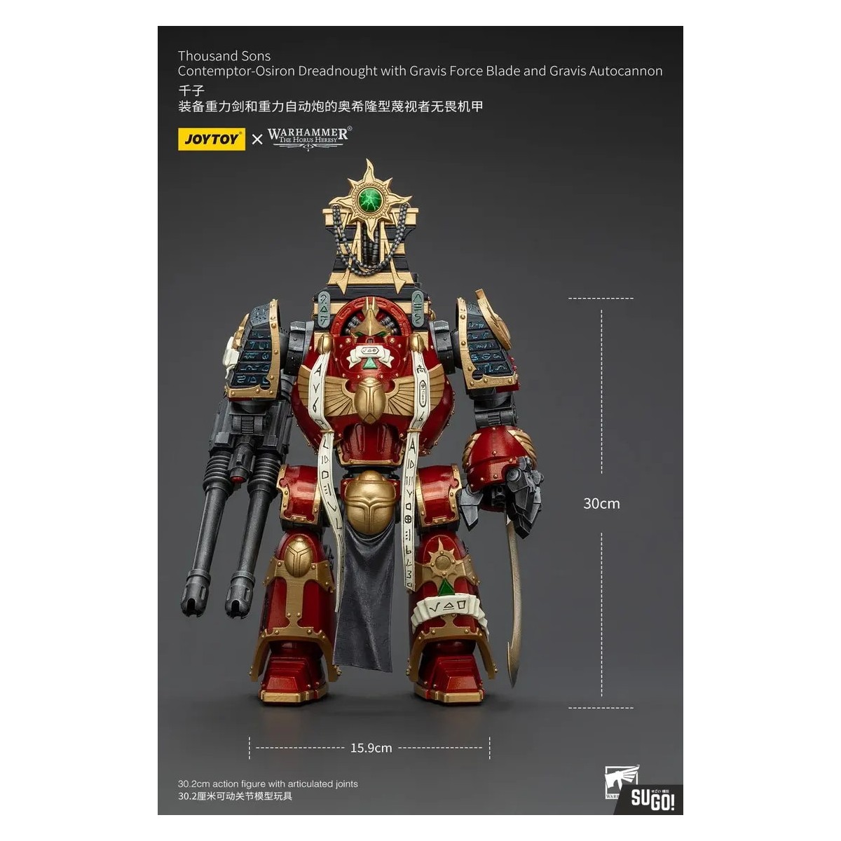 JoyToy Space Marines - Thousand sons - Contemptor-Osiron Dreadnought con Gravis Force Blade e Gravis Autocannon