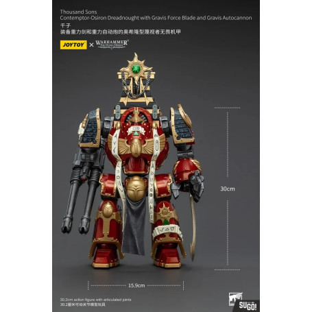 JoyToy Space Marines - Thousand sons - Contemptor-Osiron Dreadnought con Gravis Force Blade e Gravis Autocannon