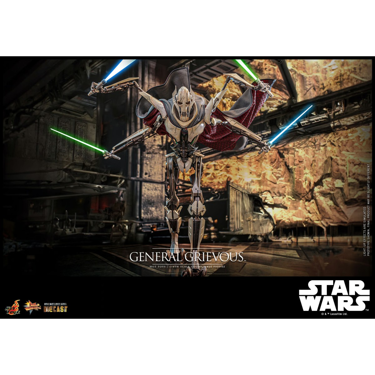 Hot Toys Star Wars - Generale Grievous Edizione da collezione die cast 1/6