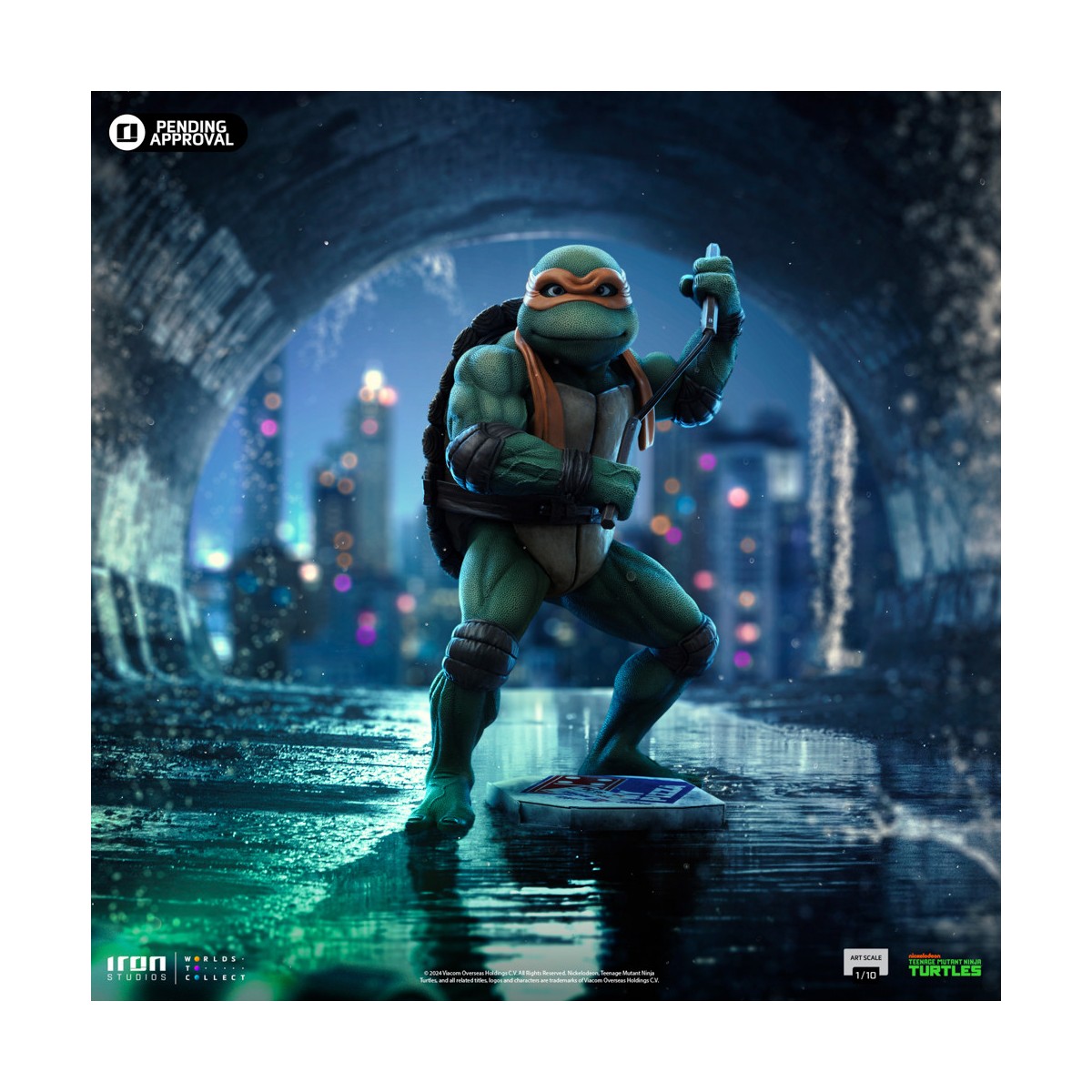 Iron Studios - TMNT Movie - MICHELANGELO BDS Art Scale 1/10 - Teenage Mutant Ninja Turtles