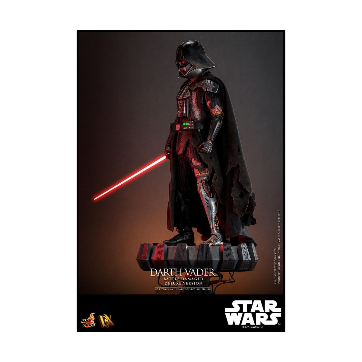 Hot toys Star Wars: Darth Vader Battaglia Danneggiata Versione Deluxe MMS 1/6
