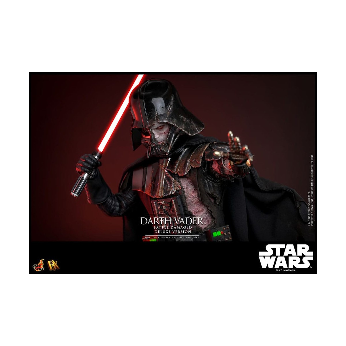 Hot toys Star Wars: Darth Vader Battaglia Danneggiata Versione Deluxe MMS 1/6