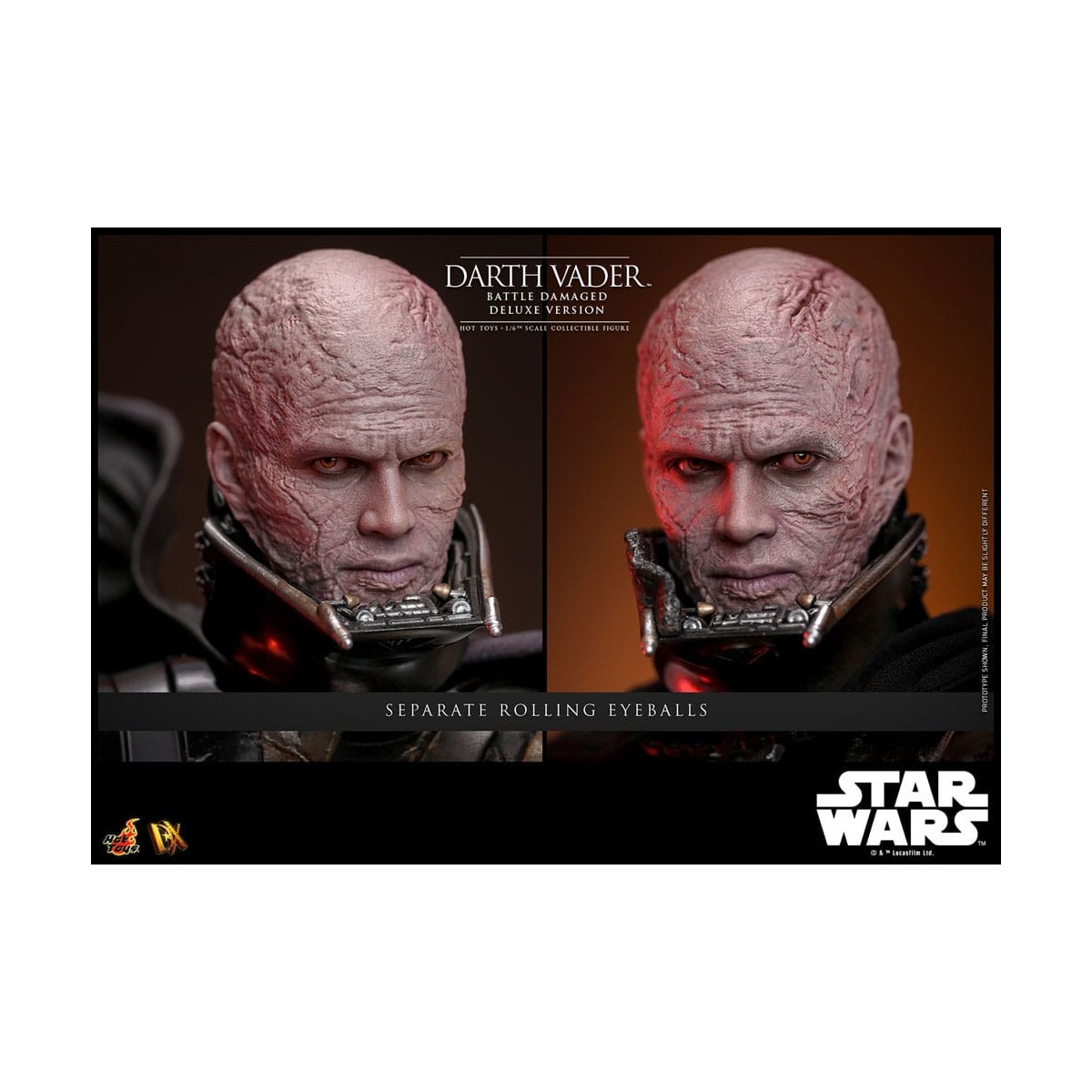 Hot toys Star Wars: Darth Vader Battaglia Danneggiata Versione Deluxe MMS 1/6