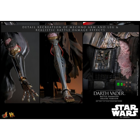 Hot toys Star Wars: Darth Vader Battaglia Danneggiata Versione Deluxe MMS 1/6
