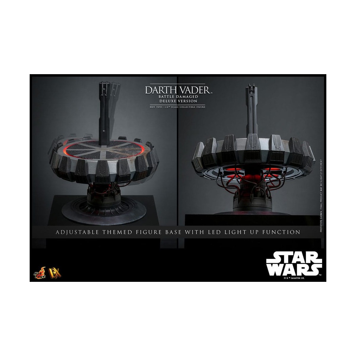 Hot toys Star Wars: Darth Vader Battaglia Danneggiata Versione Deluxe MMS 1/6