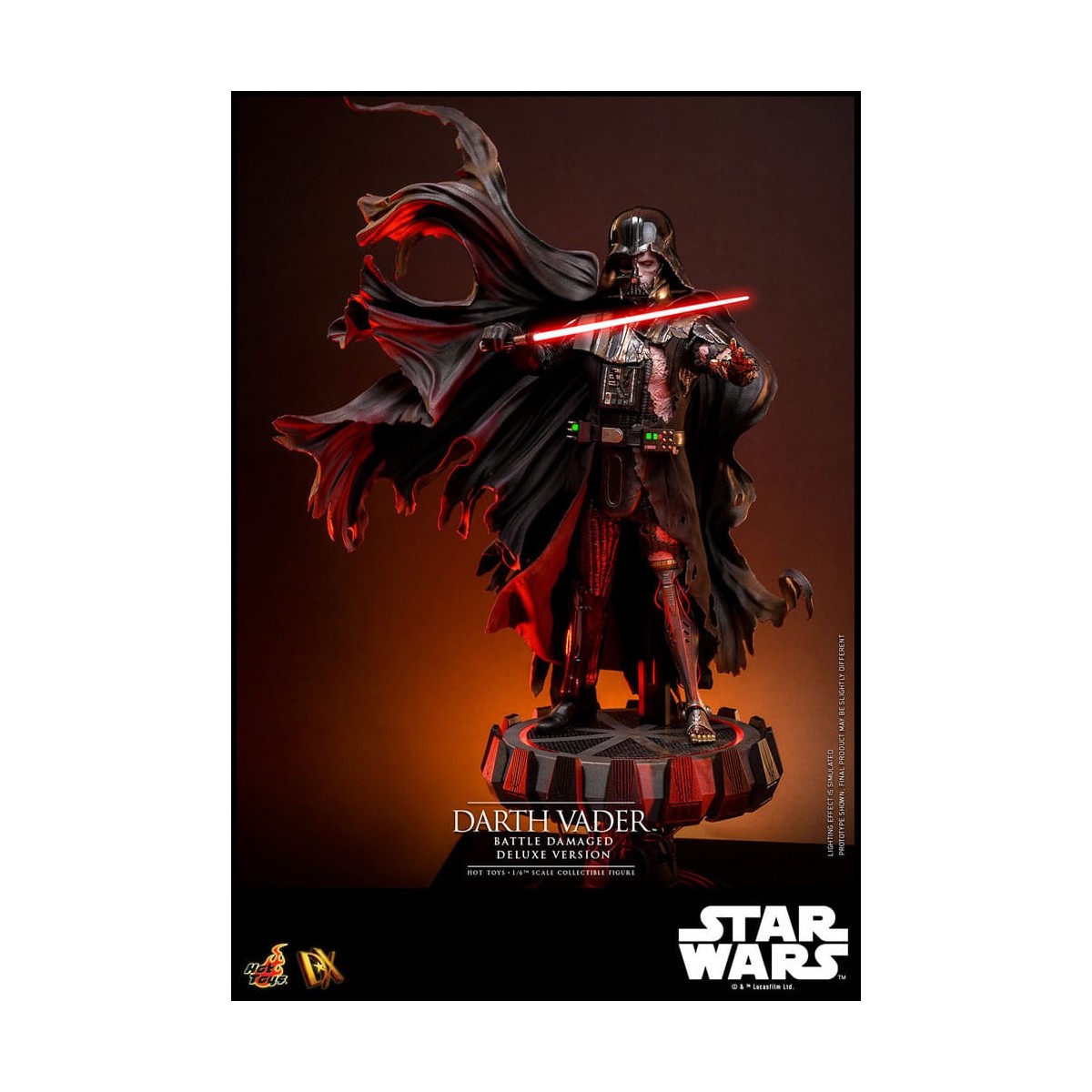 Hot toys Star Wars: Darth Vader Battaglia Danneggiata Versione Deluxe MMS 1/6