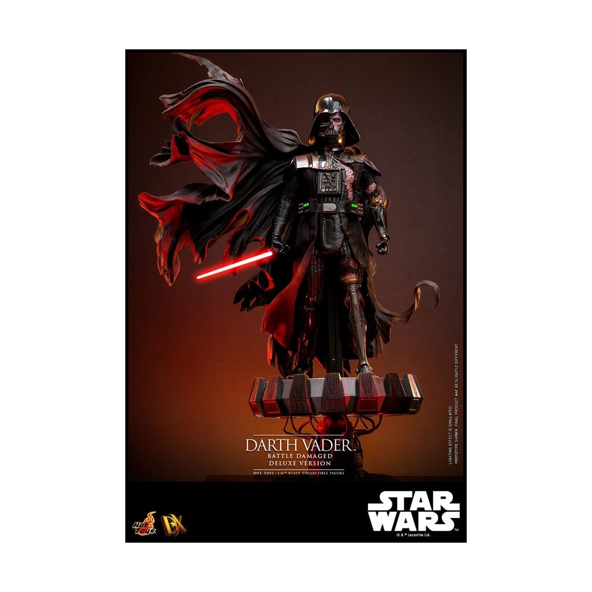 Hot toys Star Wars: Darth Vader Battaglia Danneggiata Versione Deluxe MMS 1/6