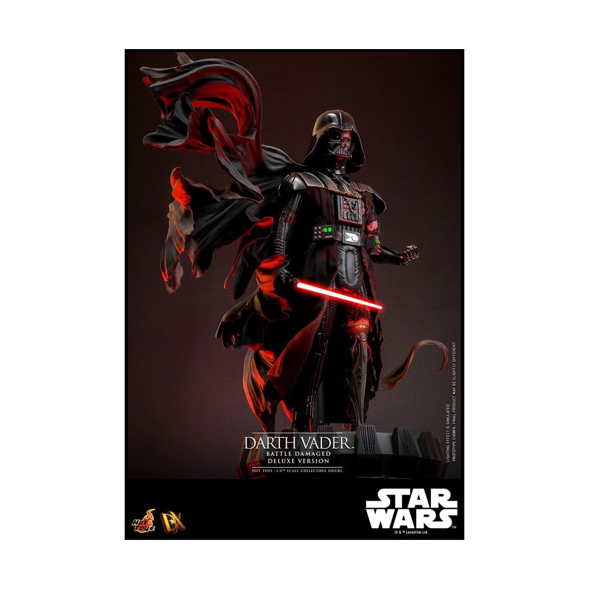 Hot toys Star Wars: Darth Vader Battaglia Danneggiata Versione Deluxe MMS 1/6