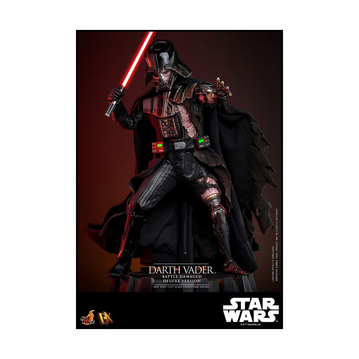 Hot toys Star Wars: Darth Vader Battaglia Danneggiata Versione Deluxe MMS 1/6
