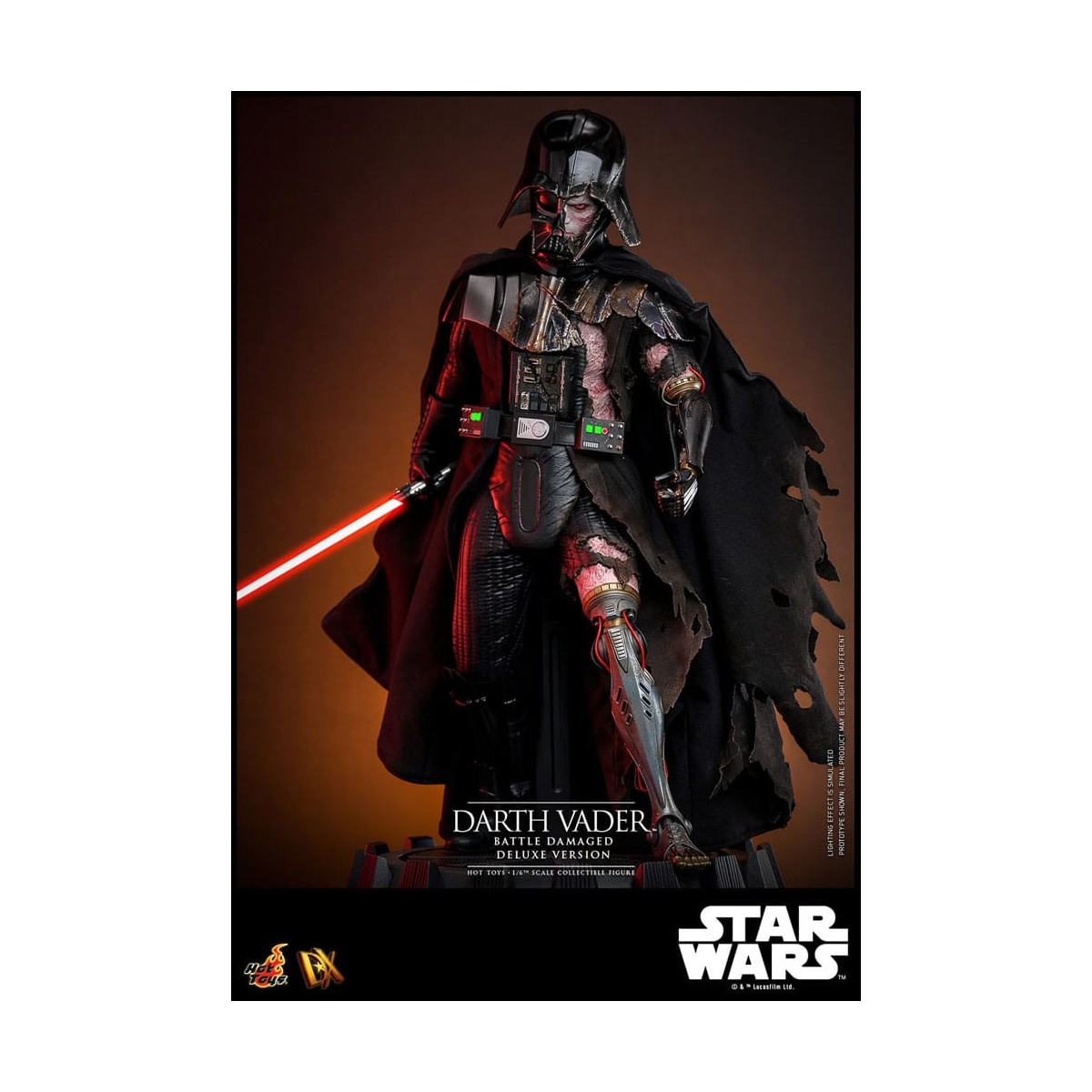 Hot toys Star Wars: Darth Vader Battaglia Danneggiata Versione Deluxe MMS 1/6