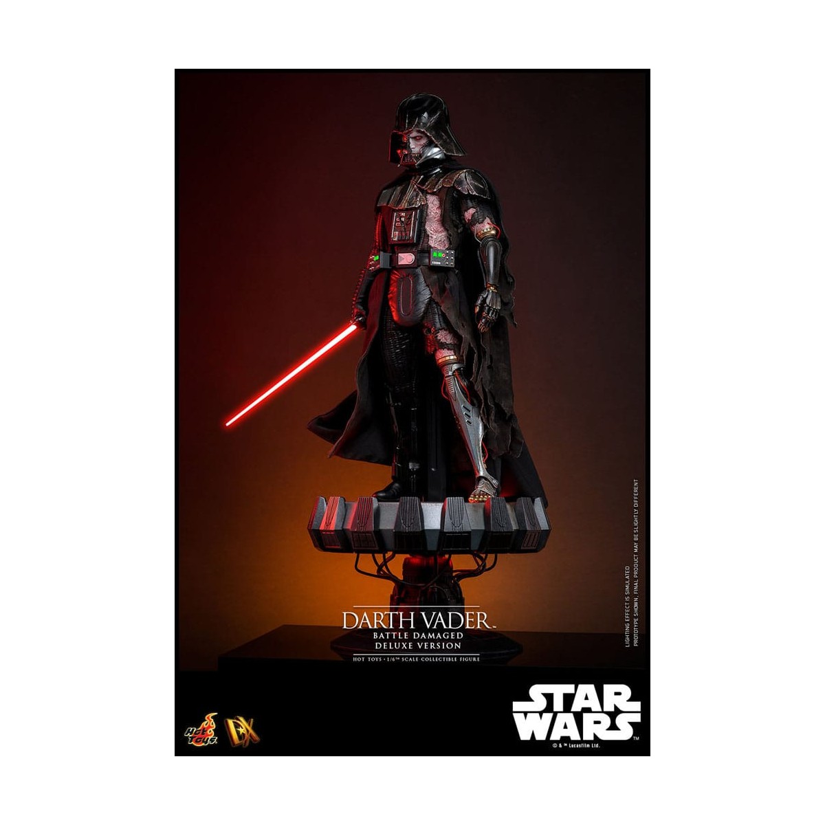 Hot toys Star Wars: Darth Vader Battaglia Danneggiata Versione Deluxe MMS 1/6