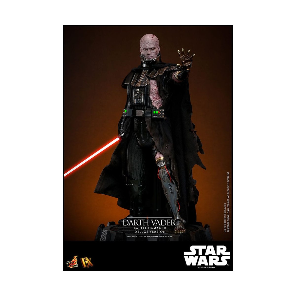 Hot toys Star Wars: Darth Vader Battaglia Danneggiata Versione Deluxe MMS 1/6