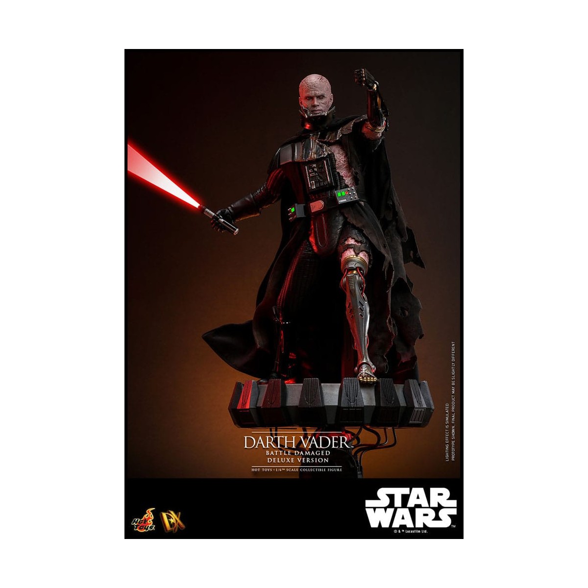 Hot toys Star Wars: Darth Vader Battaglia Danneggiata Versione Deluxe MMS 1/6