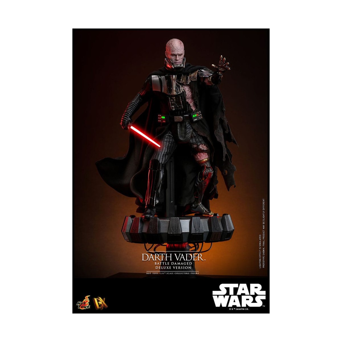 Hot toys Star Wars: Darth Vader Battaglia Danneggiata Versione Deluxe MMS 1/6