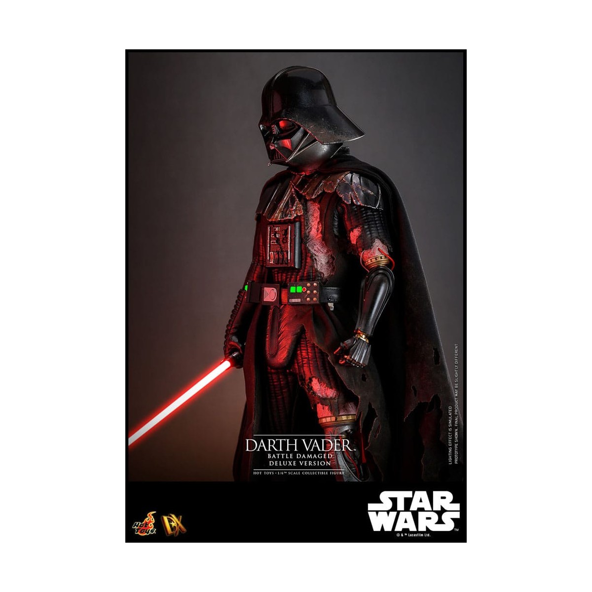 Hot toys Star Wars: Darth Vader Battaglia Danneggiata Versione Deluxe MMS 1/6