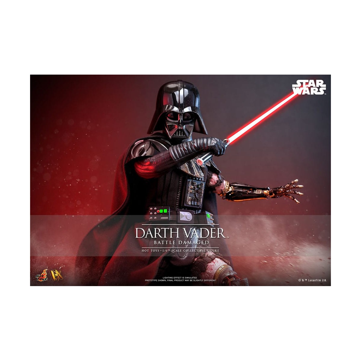 Hot toys Star Wars: Darth Vader Battaglia Danneggiata MMS 1/6