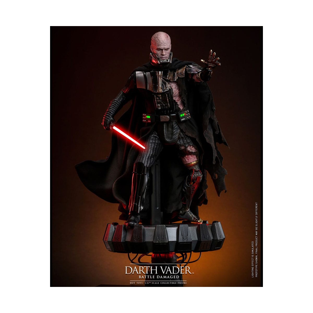 Hot toys Star Wars: Darth Vader Battaglia Danneggiata MMS 1/6