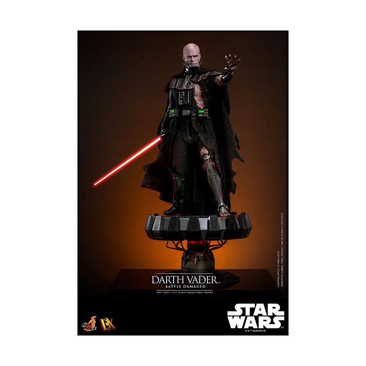 Hot toys Star Wars: Darth Vader Battaglia Danneggiata MMS 1/6