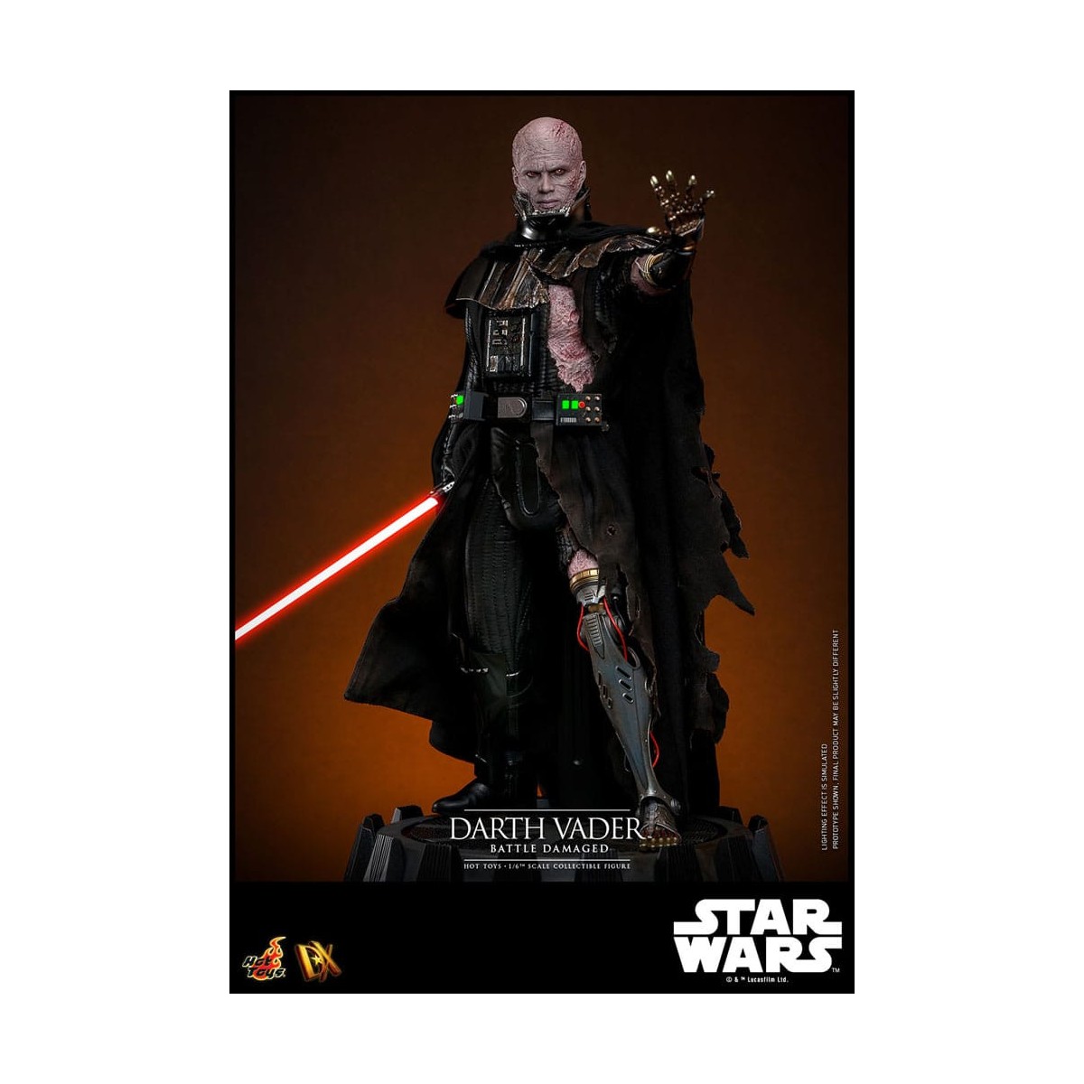 Hot toys Star Wars: Darth Vader Battaglia Danneggiata MMS 1/6