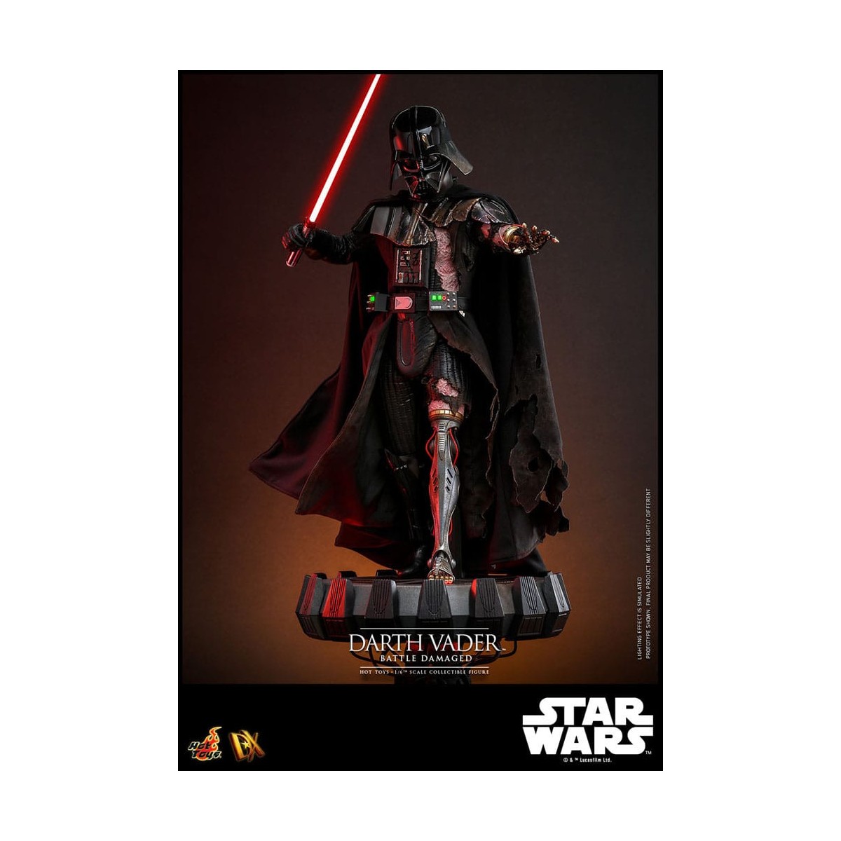 Hot toys Star Wars: Darth Vader Battaglia Danneggiata MMS 1/6