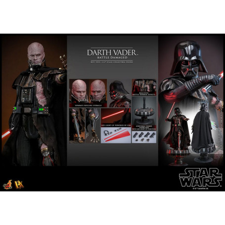 Hot toys Star Wars: Darth Vader Battaglia Danneggiata MMS 1/6