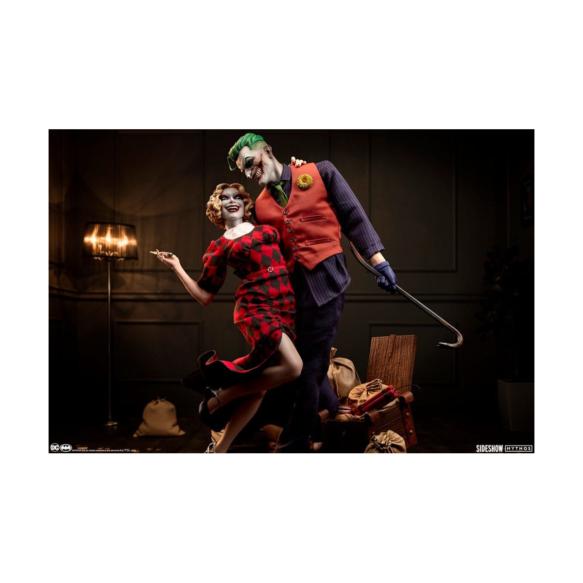 Sideshow DC Comics Mythos - Joker e Harley Quinn: amore senza legge