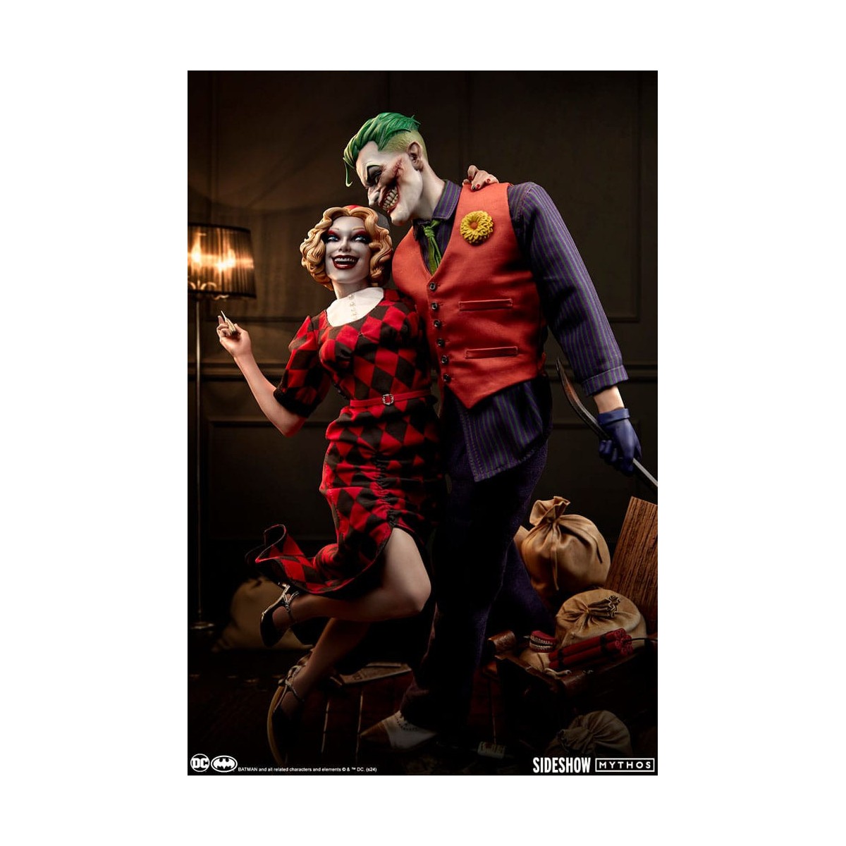 Sideshow DC Comics Mythos - Joker e Harley Quinn: amore senza legge