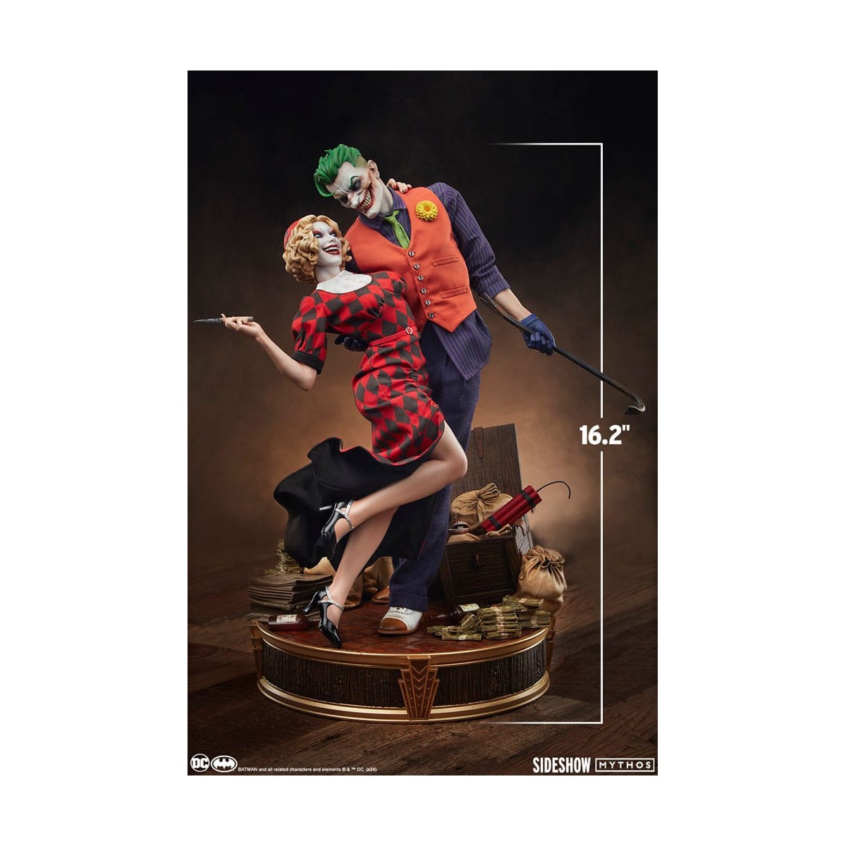Sideshow DC Comics Mythos - Joker e Harley Quinn: amore senza legge