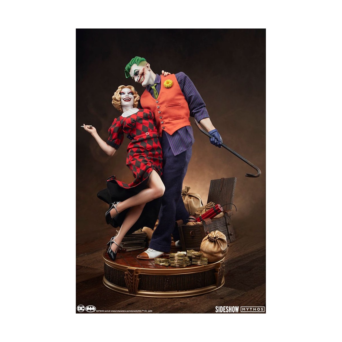 Sideshow DC Comics Mythos - Joker e Harley Quinn: amore senza legge