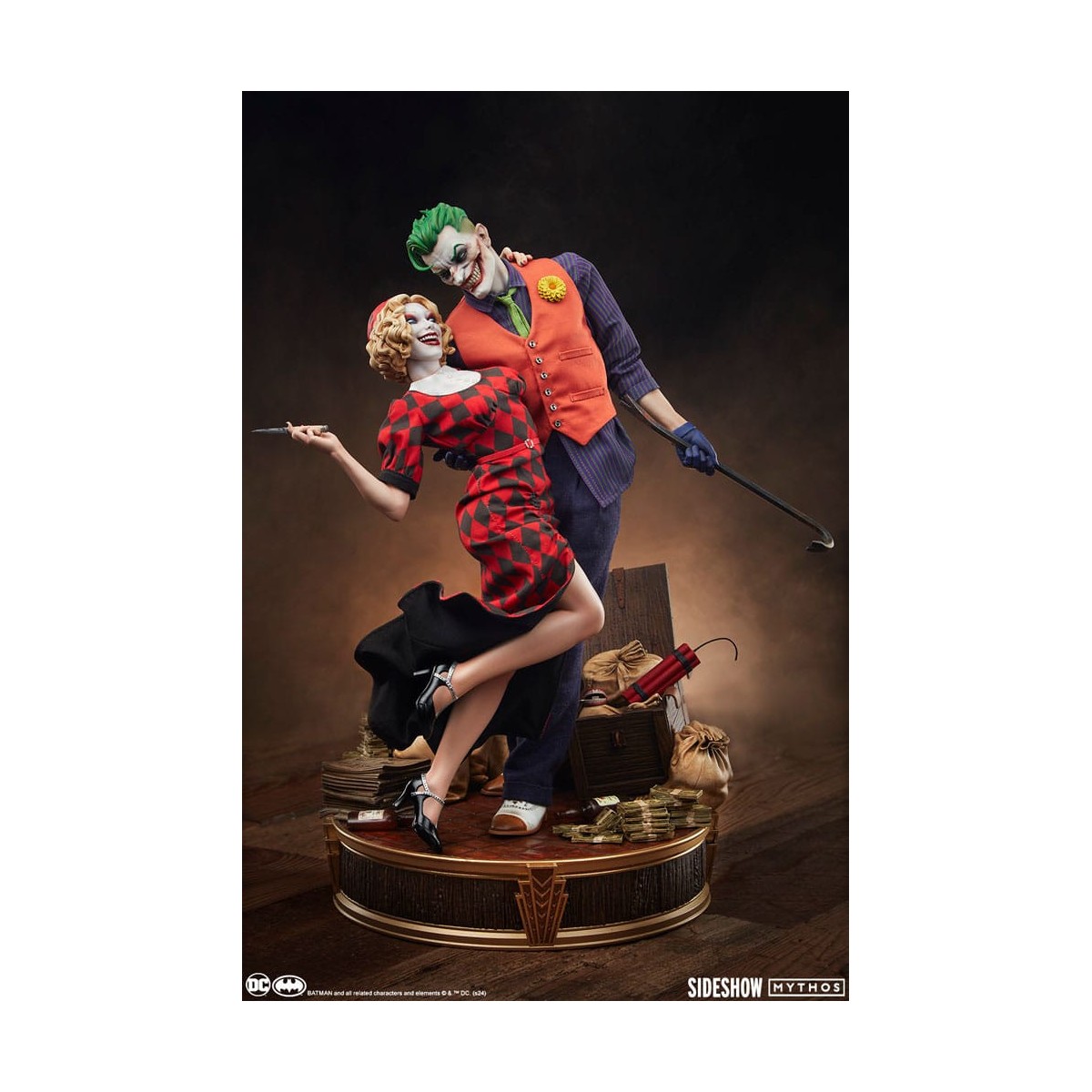 Sideshow DC Comics Mythos - Joker e Harley Quinn: amore senza legge