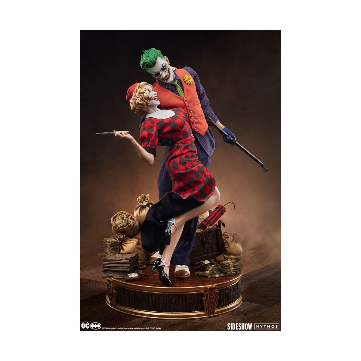 Sideshow DC Comics Mythos - Joker e Harley Quinn: amore senza legge