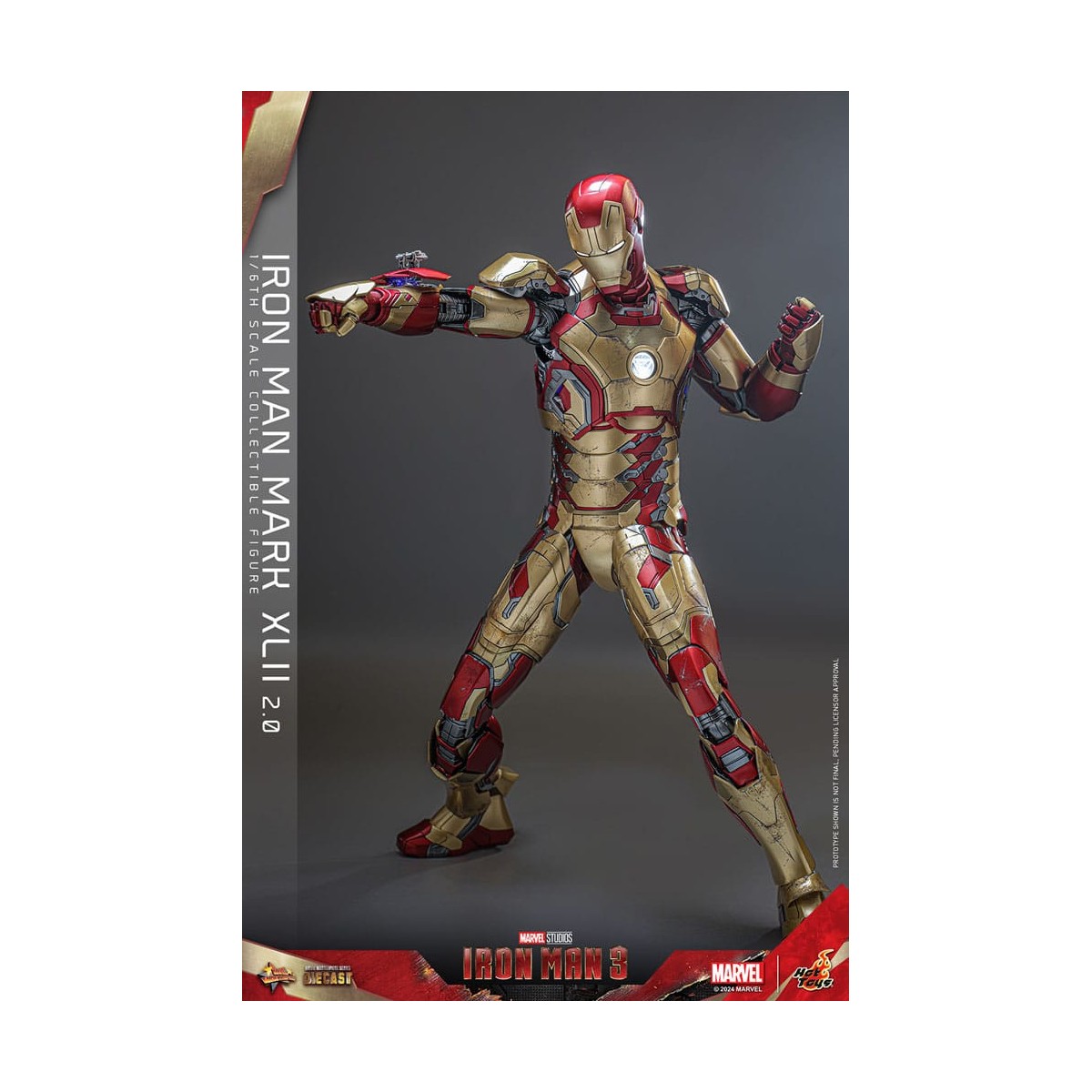 Hot Toys - Iron Man 3 - Mark XLII 2.0 die cast MMS 1/6 - Mark 42