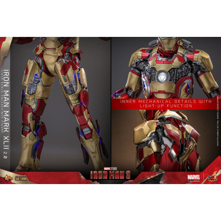 Hot Toys - Iron Man 3 - Mark XLII 2.0 die cast MMS 1/6 - Mark 42
