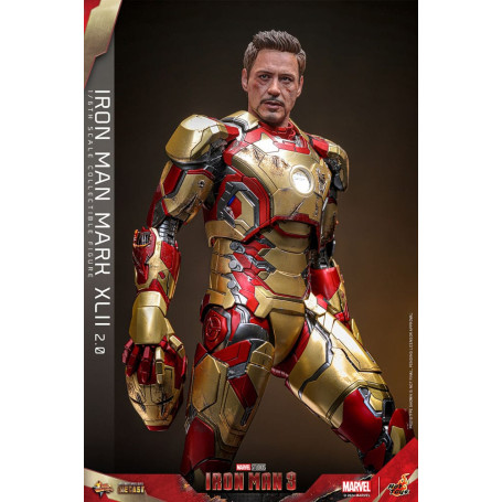 Hot Toys - Iron Man 3 - Mark XLII 2.0 die cast MMS 1/6 - Mark 42
