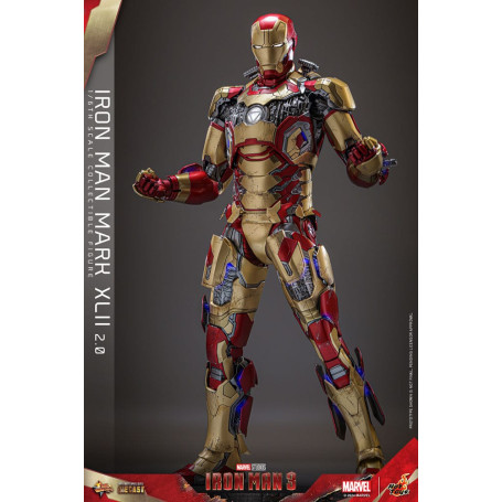 Hot Toys - Iron Man 3 - Mark XLII 2.0 die cast MMS 1/6 - Mark 42