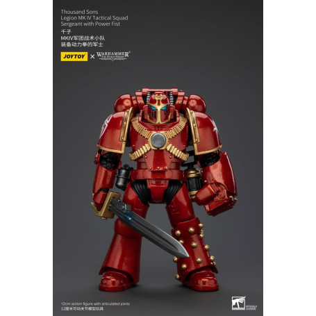 JoyToy Space Marines - Mille figli - Sergente della squadra tattica Legion MK IV con pugno di potere