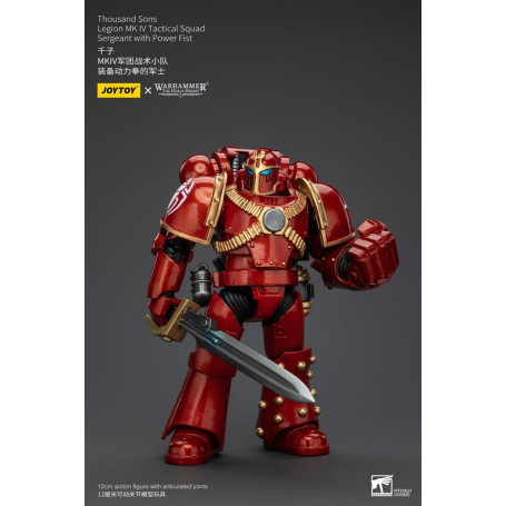 JoyToy Space Marines - Mille figli - Sergente della squadra tattica Legion MK IV con pugno di potere
