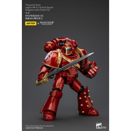 JoyToy Space Marines - Mille figli - Sergente della squadra tattica Legion MK IV con pugno di potere