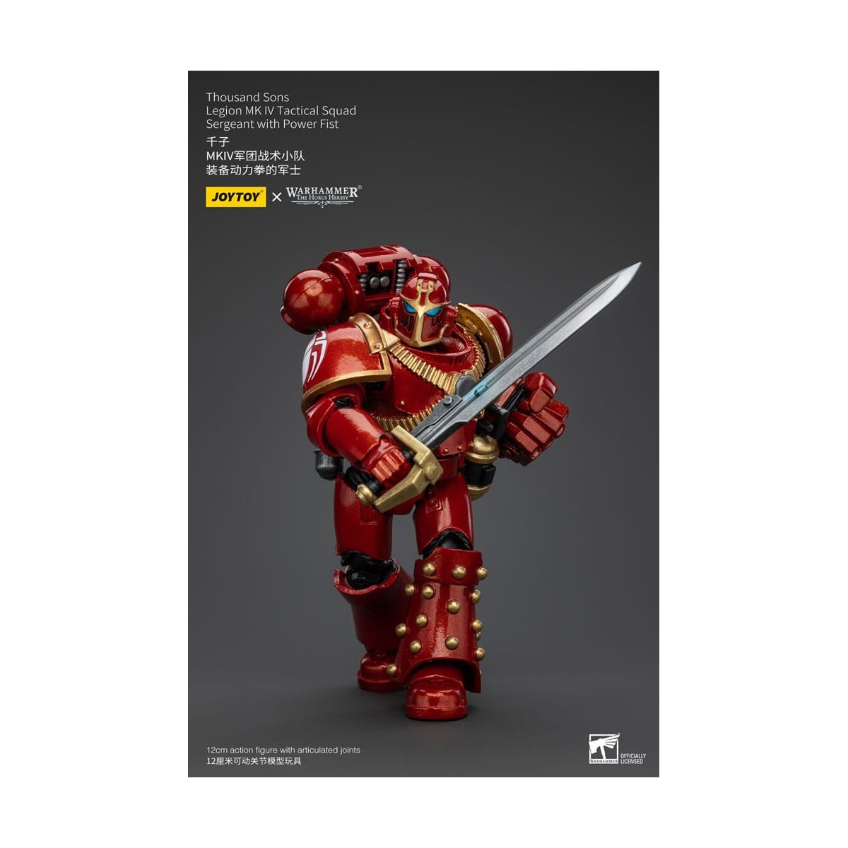 JoyToy Space Marines - Mille figli - Sergente della squadra tattica Legion MK IV con pugno di potere