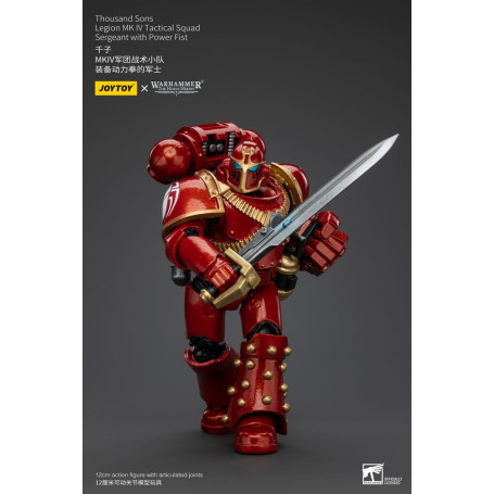 JoyToy Space Marines - Mille figli - Sergente della squadra tattica Legion MK IV con pugno di potere