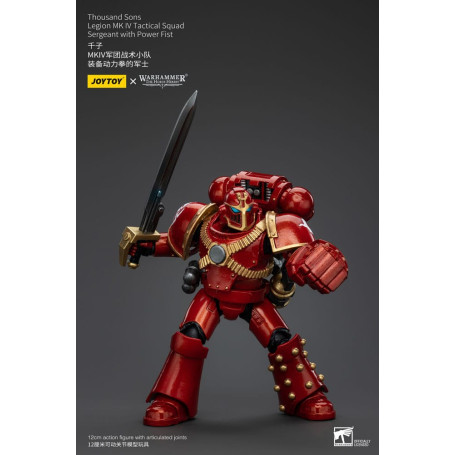 JoyToy Space Marines - Mille figli - Sergente della squadra tattica Legion MK IV con pugno di potere