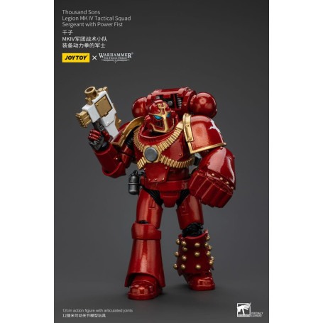 JoyToy Space Marines - Mille figli - Sergente della squadra tattica Legion MK IV con pugno di potere