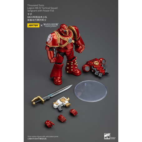JoyToy Space Marines - Mille figli - Sergente della squadra tattica Legion MK IV con pugno di potere
