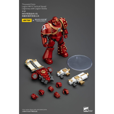 JoyToy Space Marines - Thousand sons - Legione MK IV Squadra tattica Legionaria con Legione Vexilla