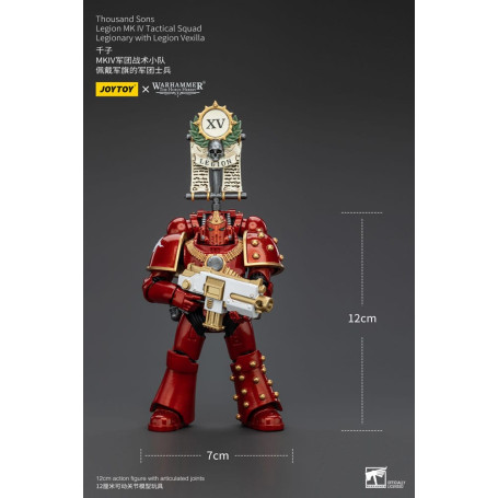JoyToy Space Marines - Thousand sons - Legione MK IV Squadra tattica Legionaria con Legione Vexilla