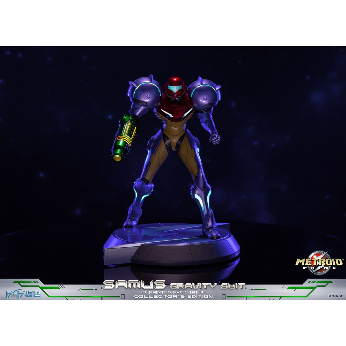 First 4 Figures - Metroid - Statua in PVC di SAMUS GRAVITY SUIT in edizione da collezione